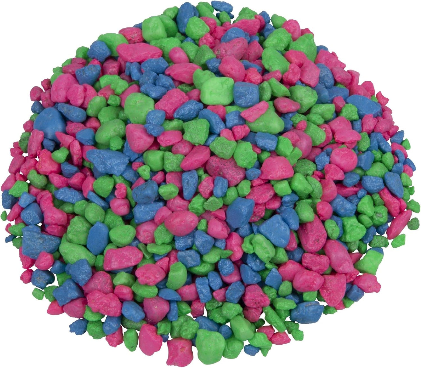 GloFish Aquarium Gravel, Pink/Green/Blue Mix, Complements GloFish Tanks, 5 Pounds