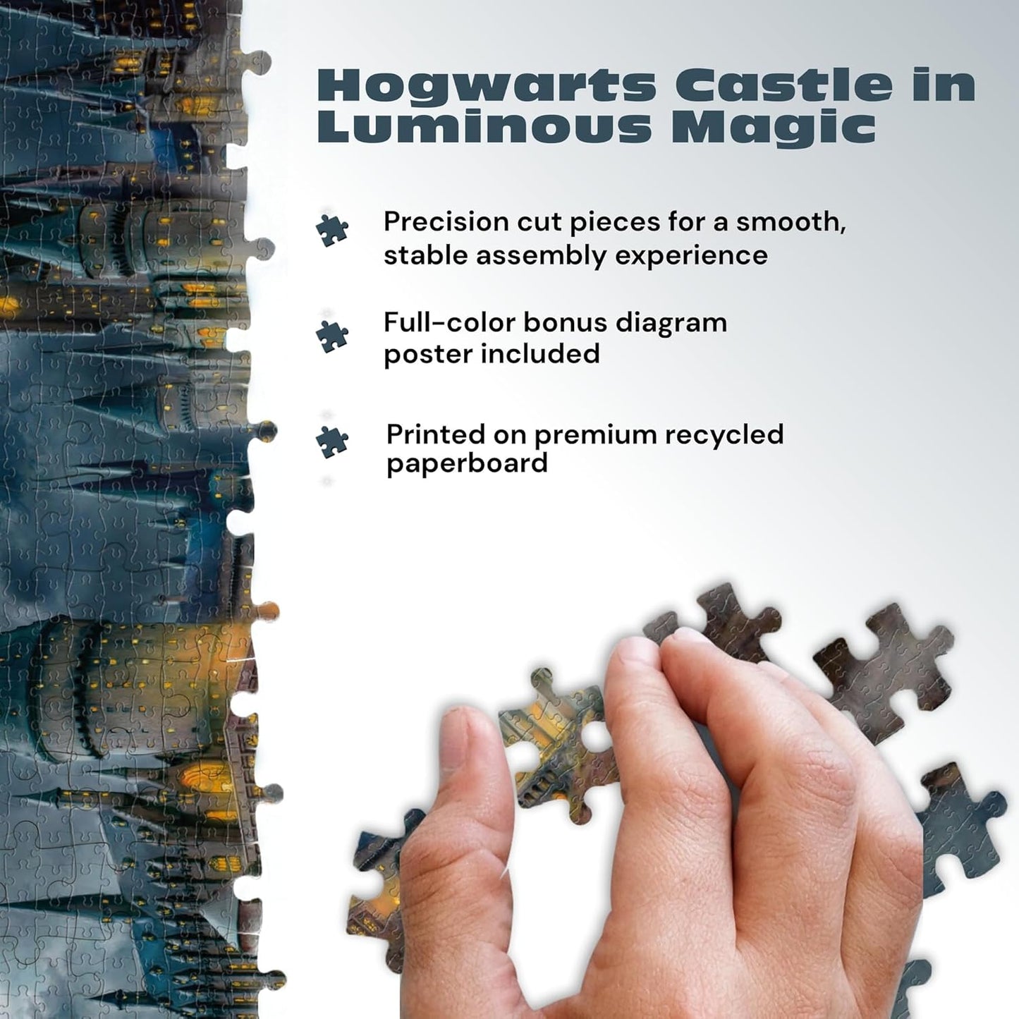 Ceaco - Thomas Kinkade - Harry Potter - Hogwart's Castle - 1500 Piece Jigsaw Puzzle