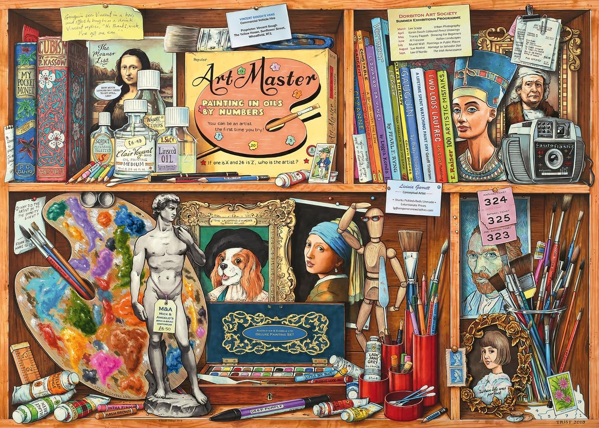 Wonder Forge The Artist's Cabinet 1000 Piece Jigsaw Puzzle for Adults | Unique, Perfectly-Fitting Pieces | Fun, Vibrant Imagery | Amazon Exclusive