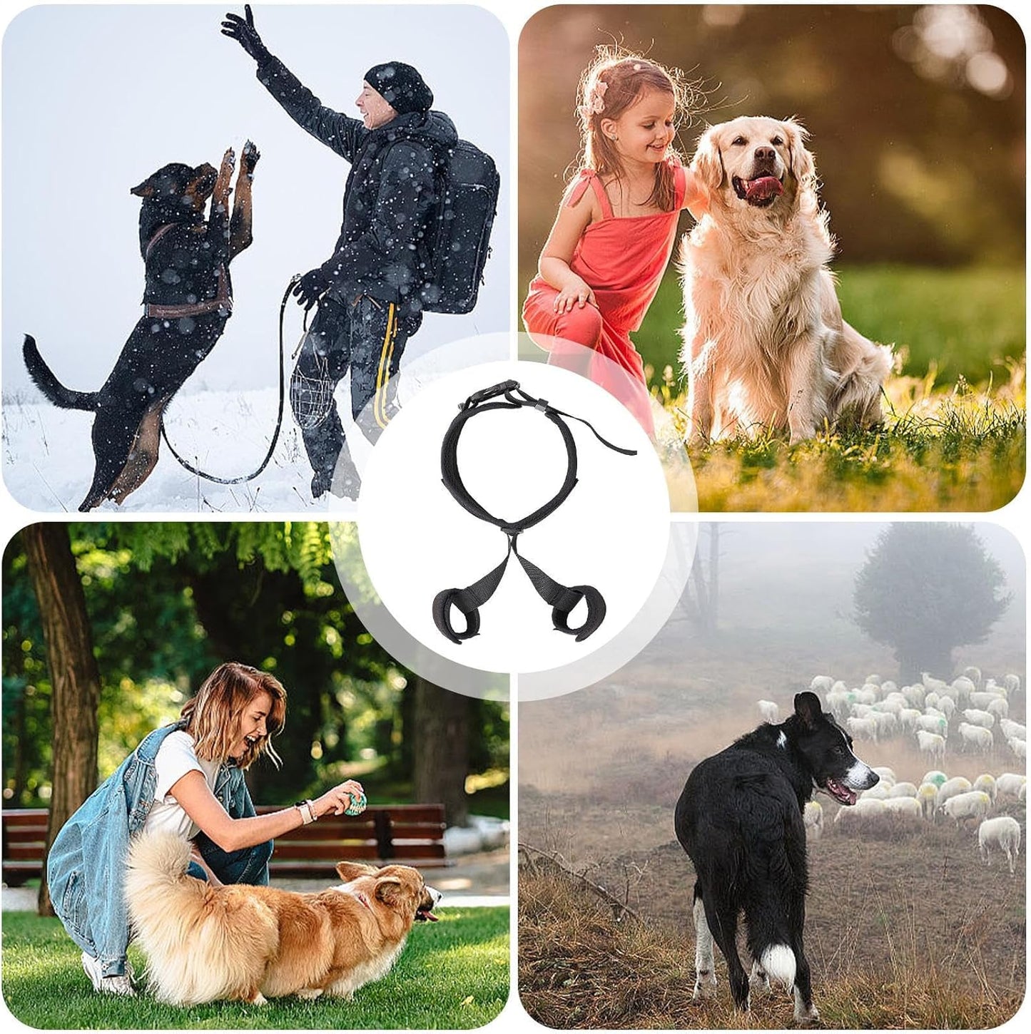 Hip Support for Dogs - Pet Correction Aid, Breathable Hip Belt Lift Brace, Auxiliary Dog Harness, Walking Travel Outgoing Assistance, Home Mobility Support, Comfortable Ergonomic Dog Recovery Gear