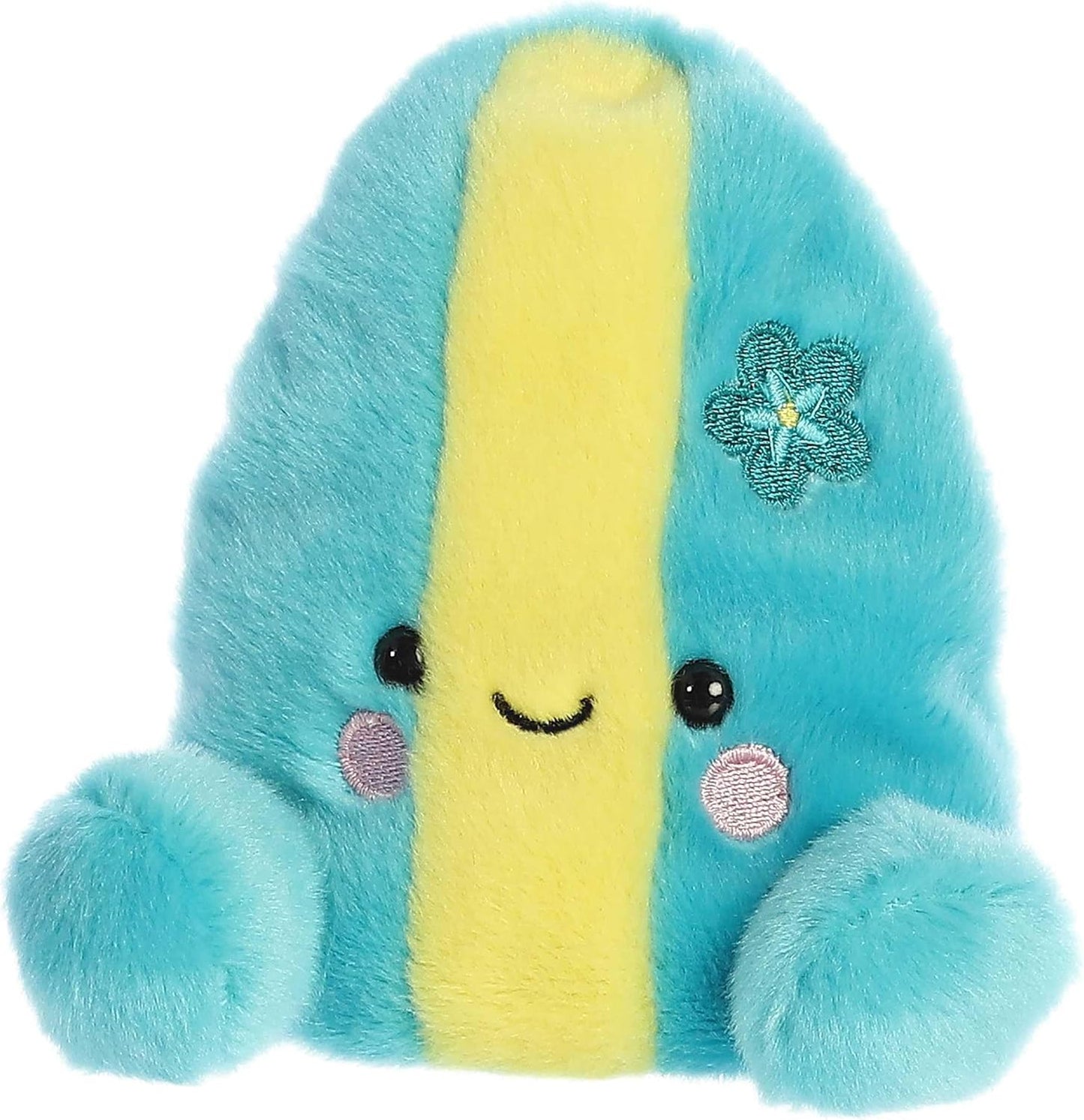 Aurora® Adorable Palm Pals™ Fynn Surfboard™ Stuffed Animal - Fun Collectible Plush for Kids and Adult Collectors - Perfect for Decorating Rooms and Birthday Gifts - Blue 5 Inches