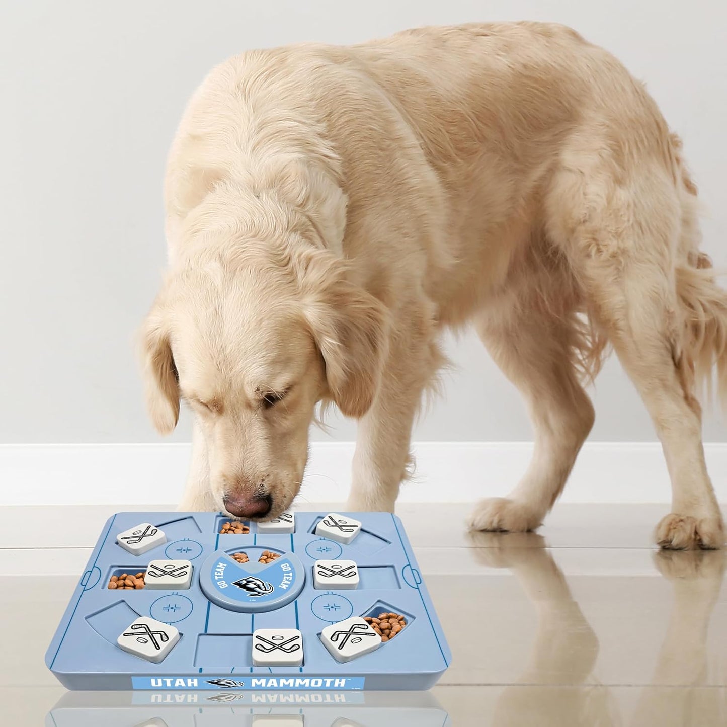 Pets First NHL Utah Mammoth Large Puzzle Toy, New Size, Interactive Dog Treat & Slow Feeding Toy