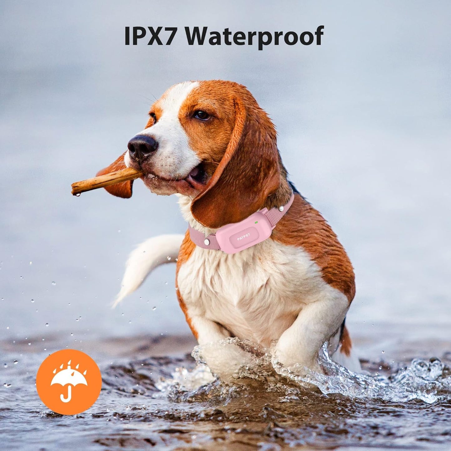 PATPET Dog Shock Collar for Medium Dogs- Dog Training Collar with Remote, Shock Collar for Small Dogs 10-100lbs, Rechargeable IPX7 Waterproof with Beep Vibration Shock Modes