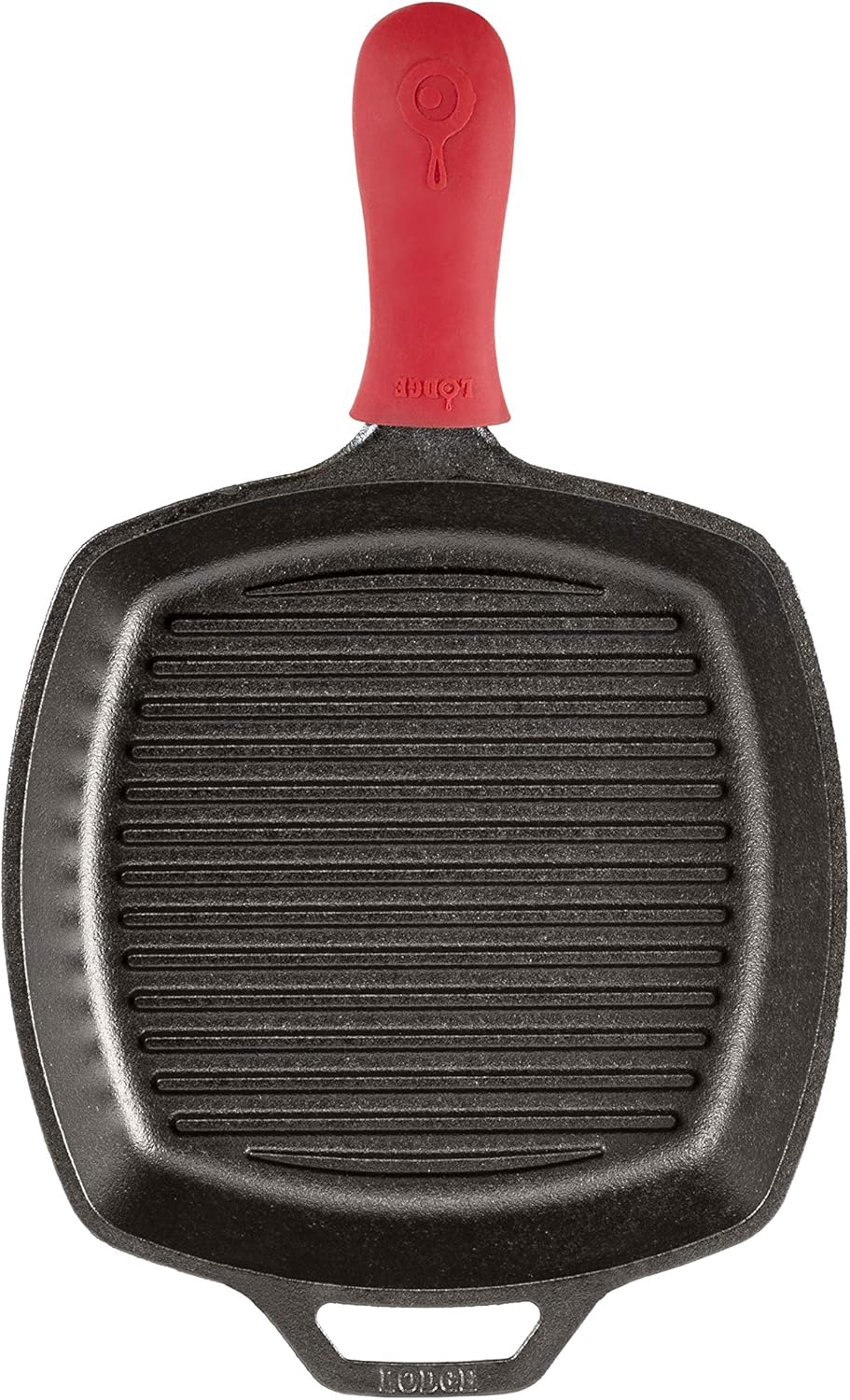 Lodge Manufacturing Company Lodge Cast Iron 10.5-inch Square Grill Pan, Black