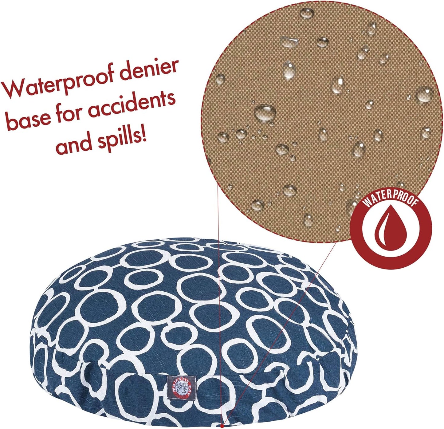 Majestic Pet Fusion Navy Small Round Pet Bed