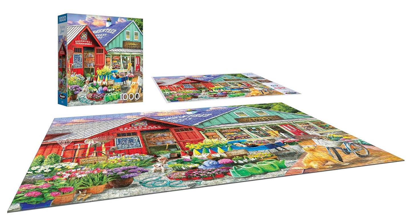 RoseArt - Hobby Haven - Greentree Garden Center - 1000 Piece Jigsaw Puzzle for Adults