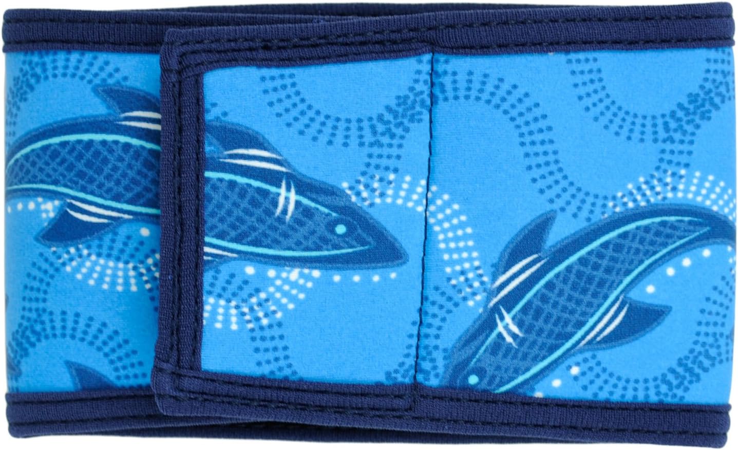 PlayaPup Male Dog Belly Band, Indigo Shark Blue, XX-Small