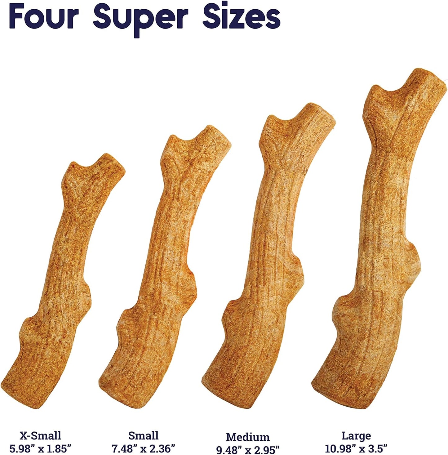 Outward Hound by Petstages Super Dogwood Durable Dog Chew Toy, Large - Long Lasting Chew Stick Made with Real Wood - USA Made, L