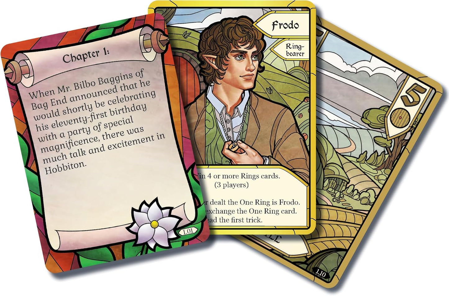 Asmodee The Lord of The Rings The Fellowship of The Ring Trick-Taking Game - A Cooperative Card Adventure! Strategy Game for Kids & Adults, Ages 10+, 1-4 Players, 20 Minute Playtime