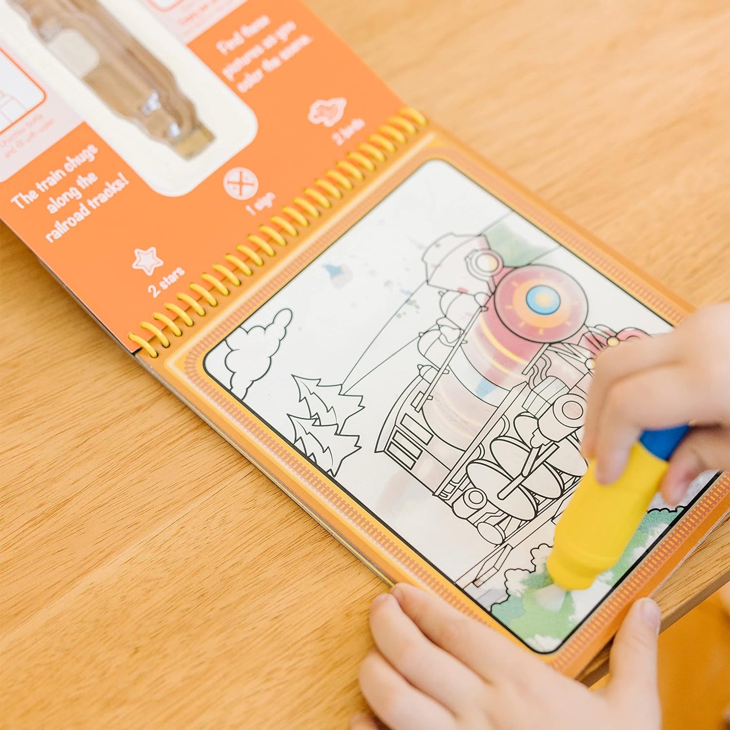 Melissa & Doug On The Go Water Wow! Mess Free Coloring Book, Reusable Water-Reveal Activity Pad, Vehicles, Travel Toys, Party Favors, for Toddlers & Kids Ages 3+ - FSC Certified