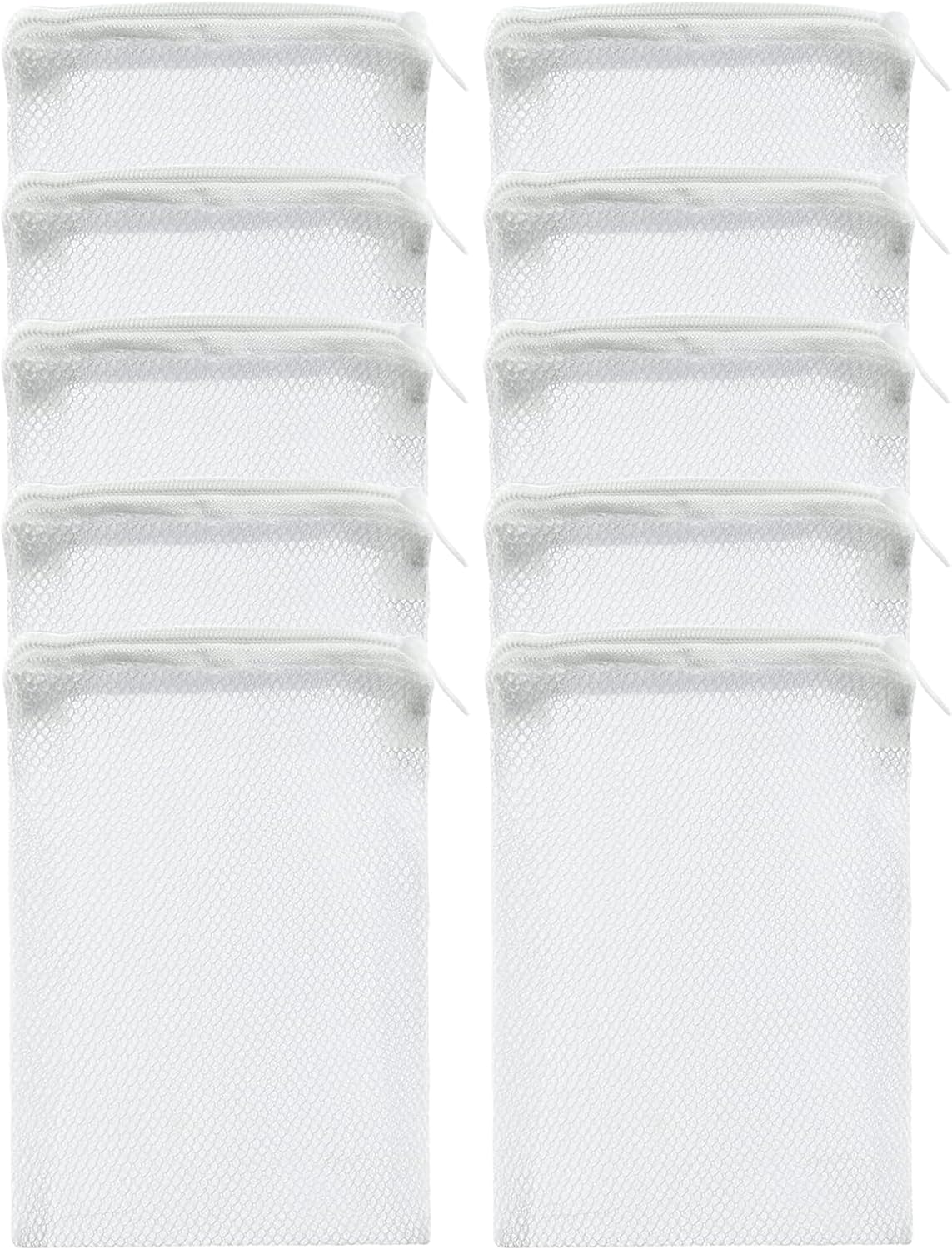10 Pcs Aquarium Filter Media Bags - Reusable Mesh Bags (6" x 4") for Fish Tank Filters