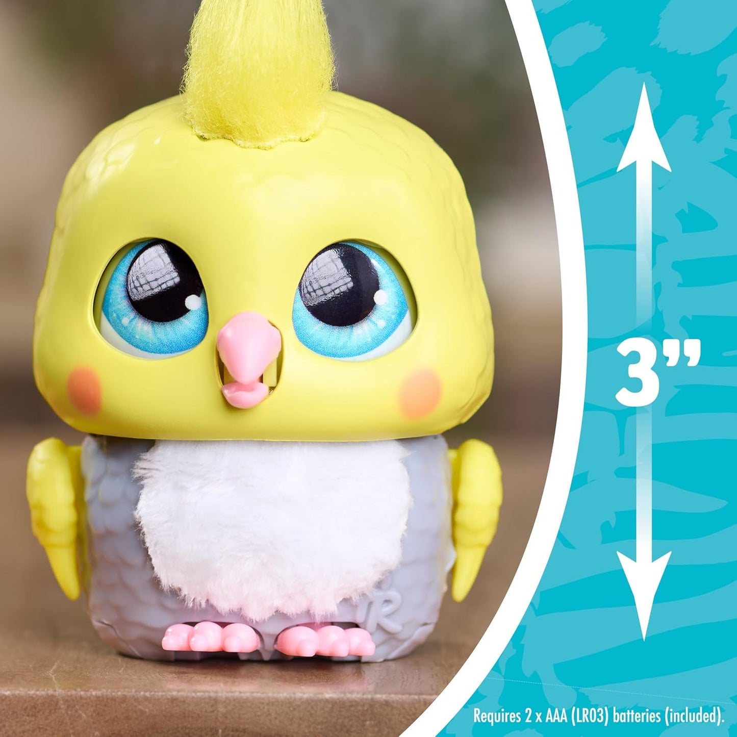 FurReal Handfuls Chirps The Cockatoo, 3.5 Inch Interactive Toy, for Boys and Girls, Ages 4 and Up, Kids Toys for Ages 4 Up by Just Play
