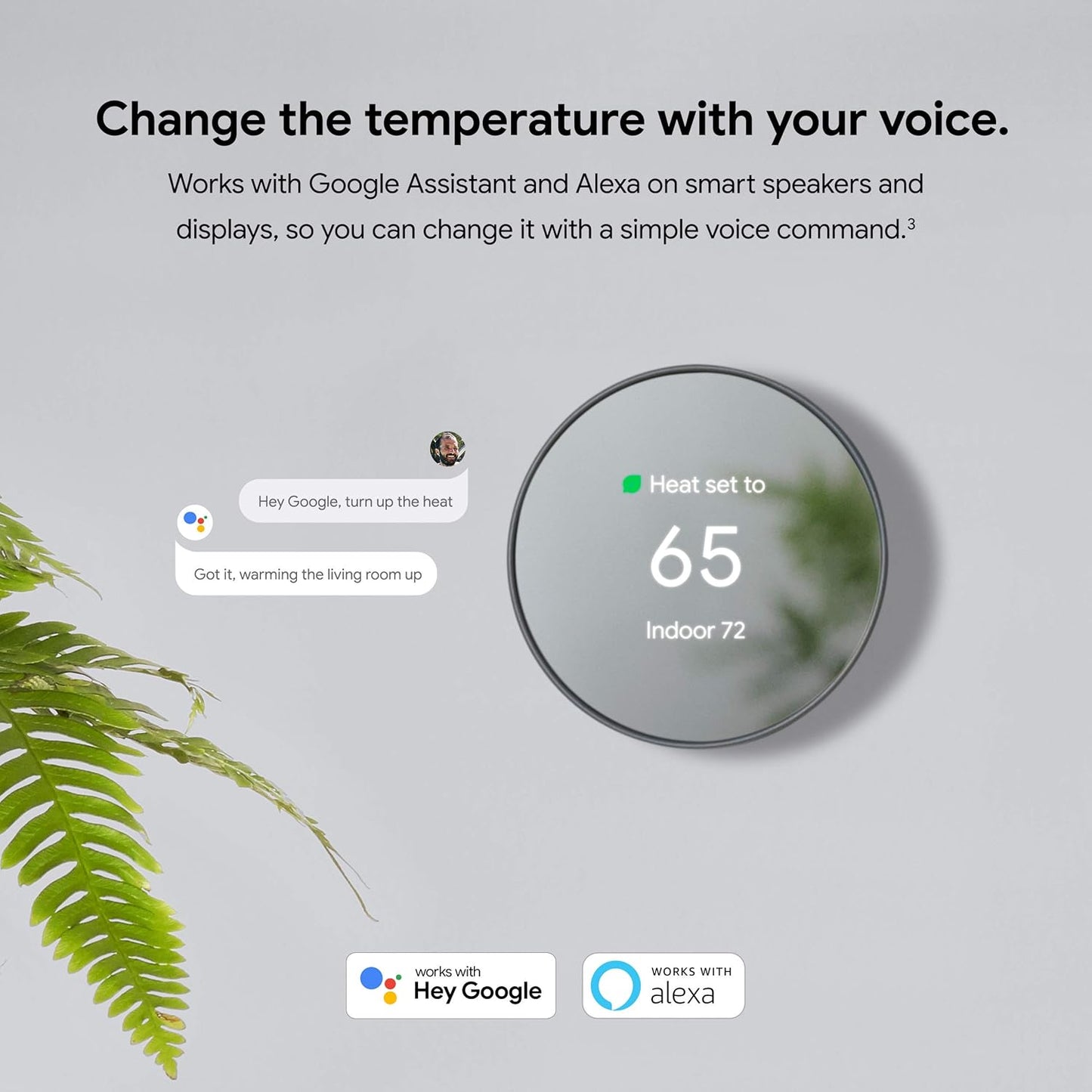 Google Nest Thermostat - Smart Thermostat for Home - Programmable Wifi Thermostat - Sand