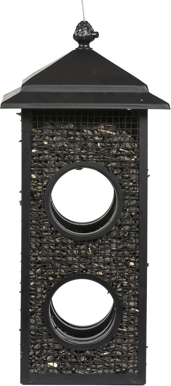 Perky-Pet Fly-Thru Wild Bird Feeder - 2 lb Capacity for Black-Oil Sunflower Seeds - Wild Bird Feeder for Outdoors - Outdoor Decor - B00303