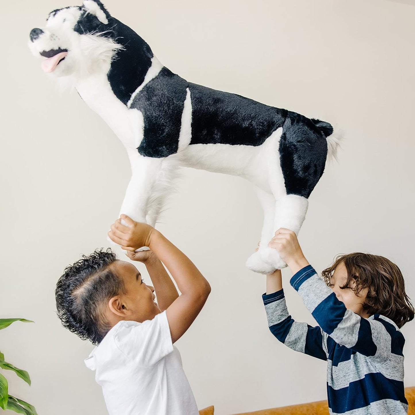 Melissa & Doug Giant Siberian Husky - Lifelike Stuffed Animal Dog (Over 2 feet Tall)