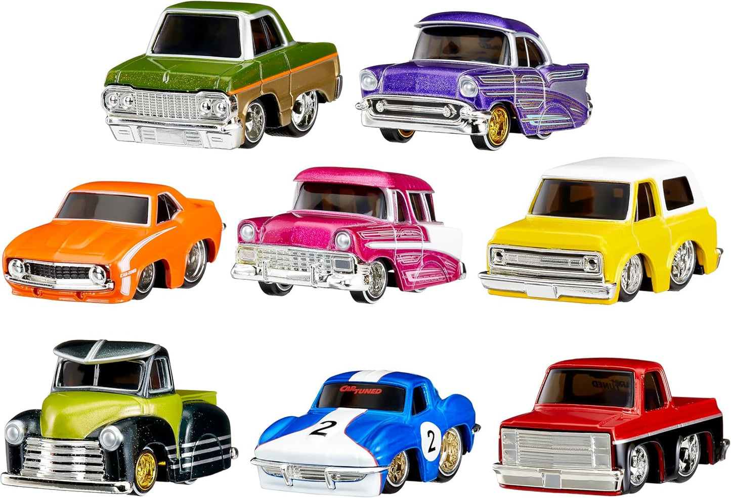CarTuned Series 2-8 Pack, Diecast Vehicle, Ages 6+ Years