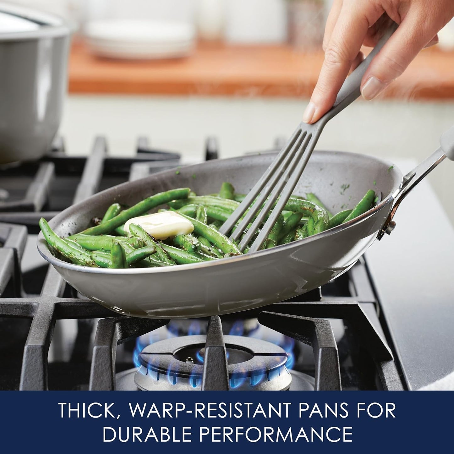 Rachael Ray Cook + Create Nonstick Cookware/Pots and Pan Set, 10 Piece, Gray