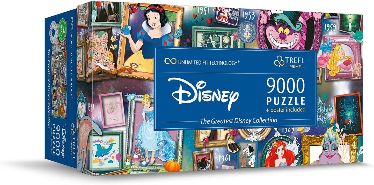 Trefl Disney 9000 Piece Jigsaw Puzzle The Greatest Disney Collection Prime 78"x37"