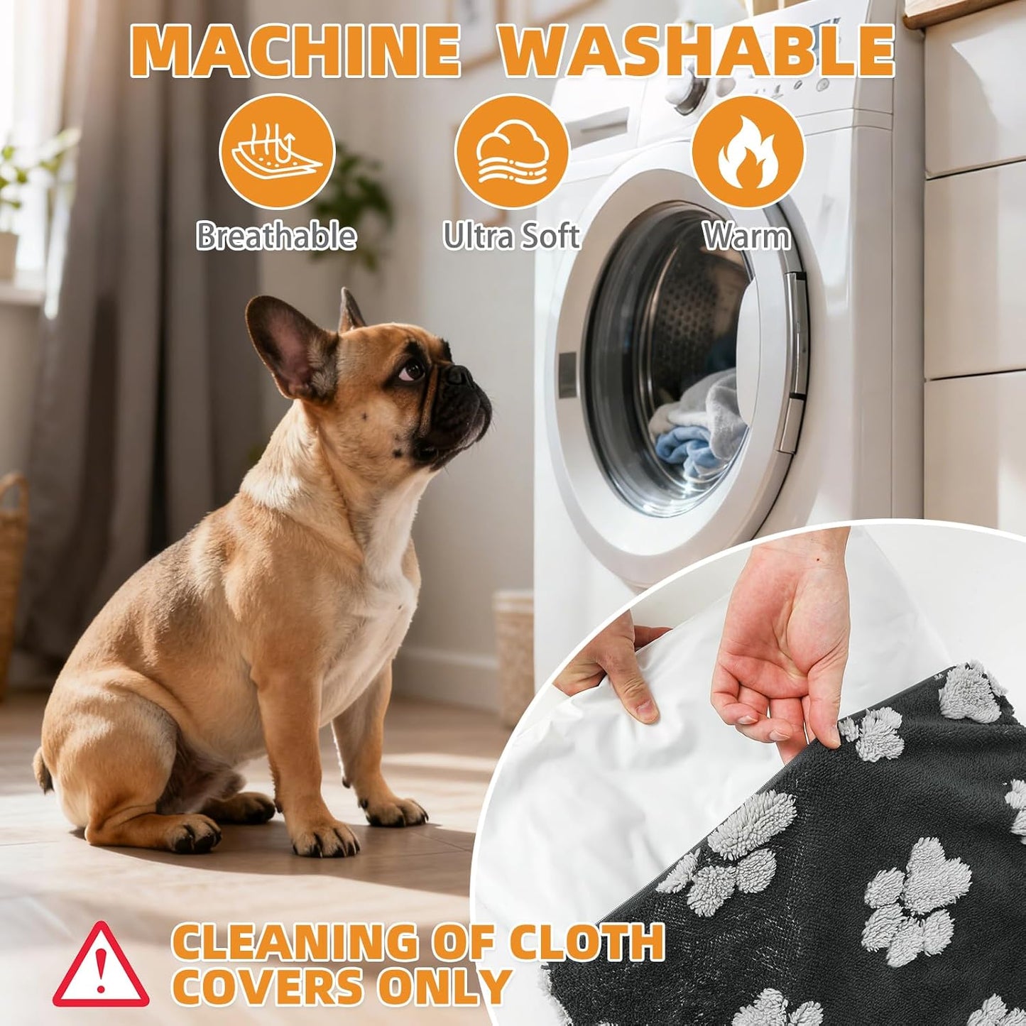 Heated Whelping Pad for Puppy, Dog Heating Pad with Upgraded Smart Thermostat Switch,Warm Crate Mat with Anti-bite Cord Outdoor Indoor,Constant on Function,UL&FCC Dual Certification,18*28in