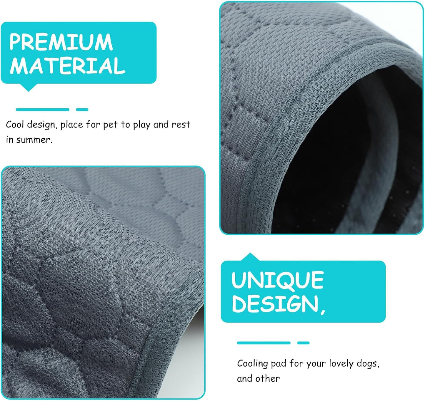 Milisten Multi-Function Pet Cooling Mat and Dog Urine Pad, Anti-Slip Washable Summer Cushion, Size S, Breathable Absorbent Bed Mat for Indoor Dogs and Puppies