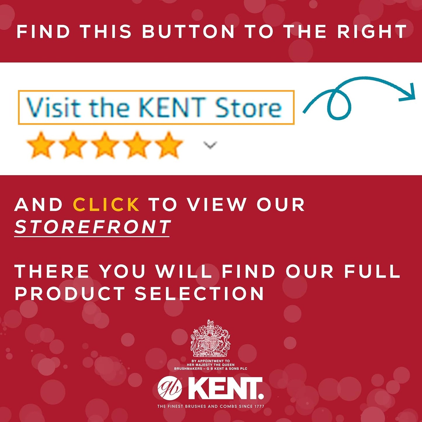 Kent 16T-16TG Fine Tooth and Wide Tooth Comb for Daily Grooming, Handmade Styling Comb for All Hair Types, Styling and Detangling Combs for Men and Women