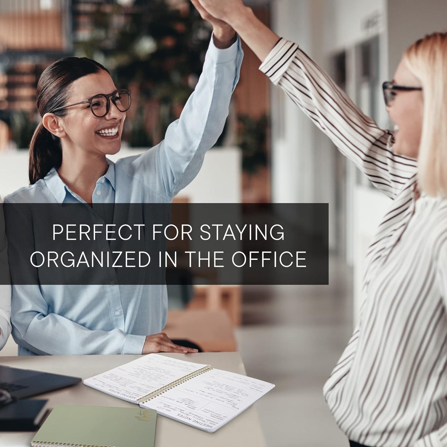 ZICOTO Beautiful Meeting Notebook For Work Organization - Easily Take Notes And Keep Agendas on Track - The Perfect Office Planner Supplies for Women & Men to Professionally Manage Business Projects