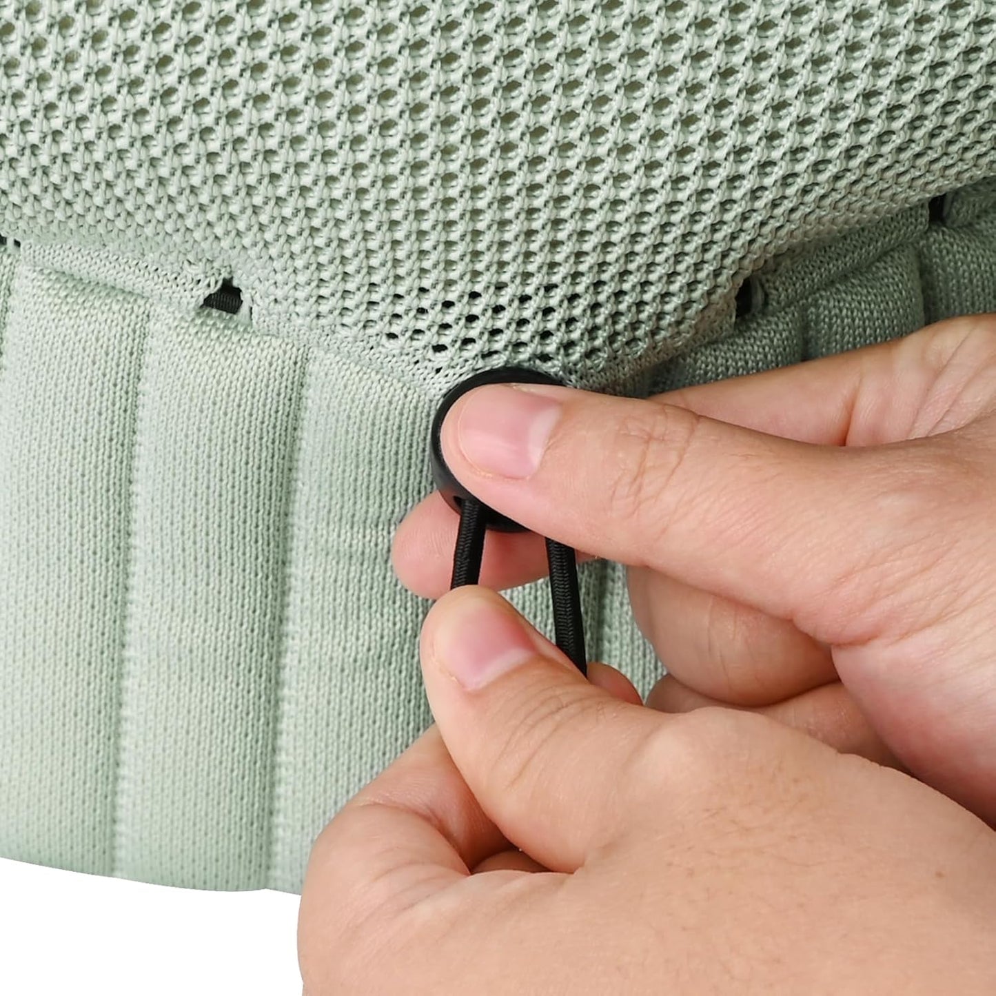 Bebamour Knit Baby Carrier,Cozy and Lightweight Carrier for 4-24 Months,Ergonomic Baby Carrier with Head Hood (Green)