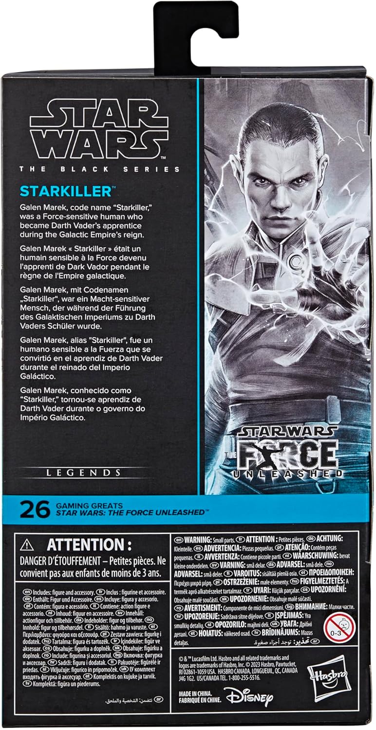 STAR WARS The Black Series Starkiller, The Force Unleashed Collectible 6-Inch Action Figure, Ages 4 and Up