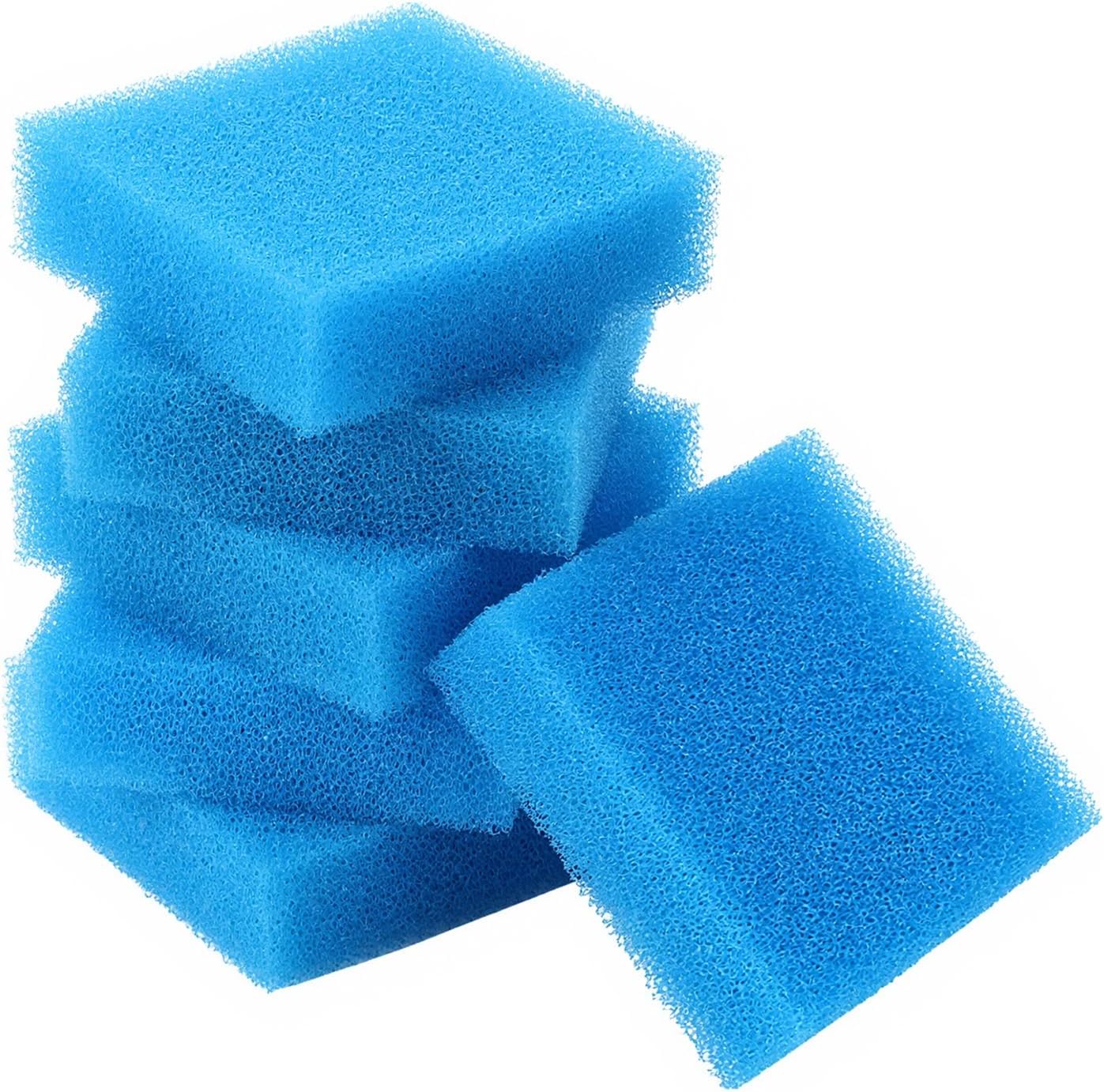 6PCS Aquarium Glass Cleaner Sponge, Non-Scratch Fish Tank Cleaning Sponge Fish Tank Walls Cleaner Tools for Aquarium Glasses 3.2×3.2×1 in