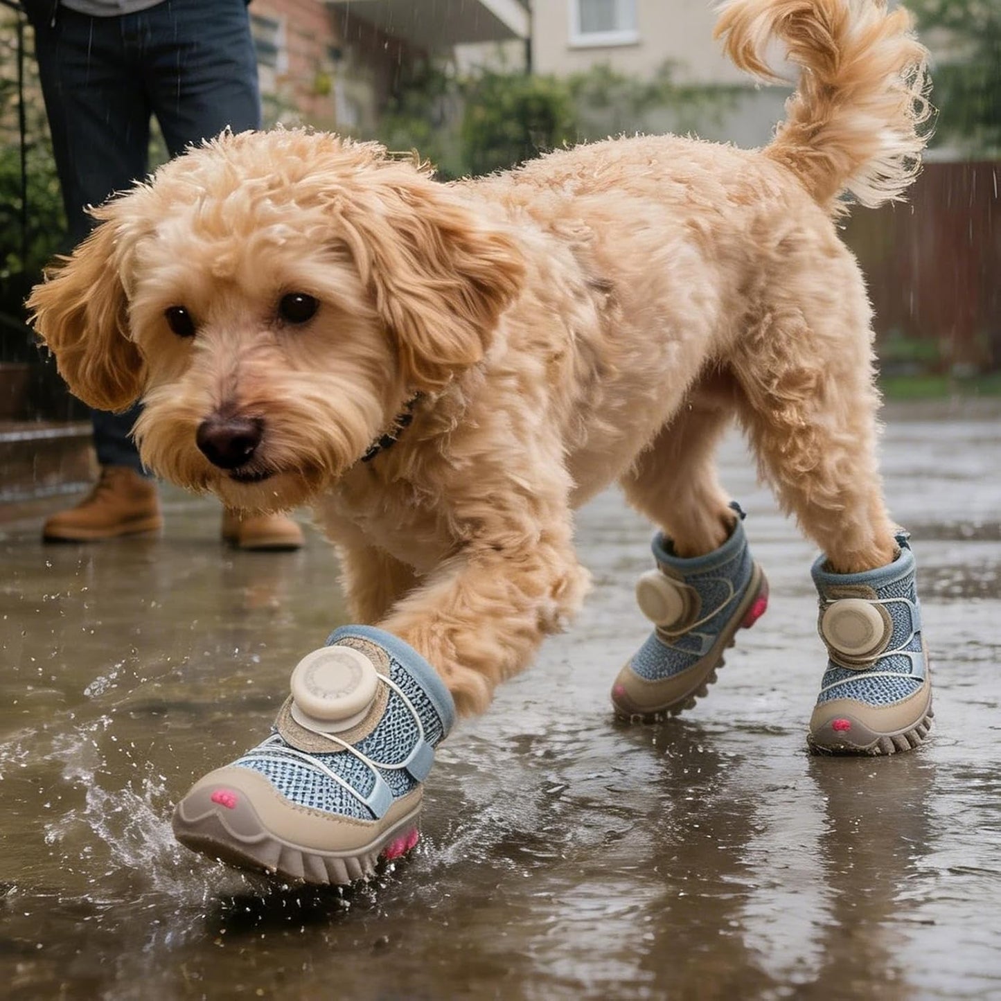 Genérico Dog Snow Boots | Waterproof & Non-Slip Booties | Pet Winter Boots | for Snow, Rain, Small Breeds, Puppies, Hot Pavement & Running