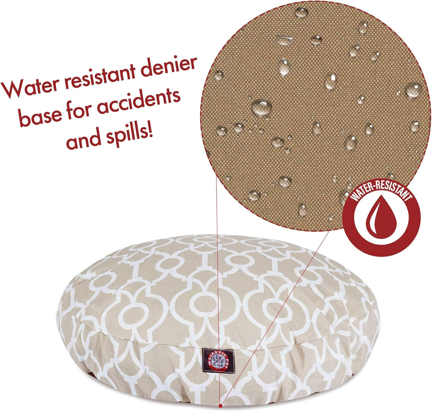 Majestic Pet Athens Sand Medium Round Pet Bed