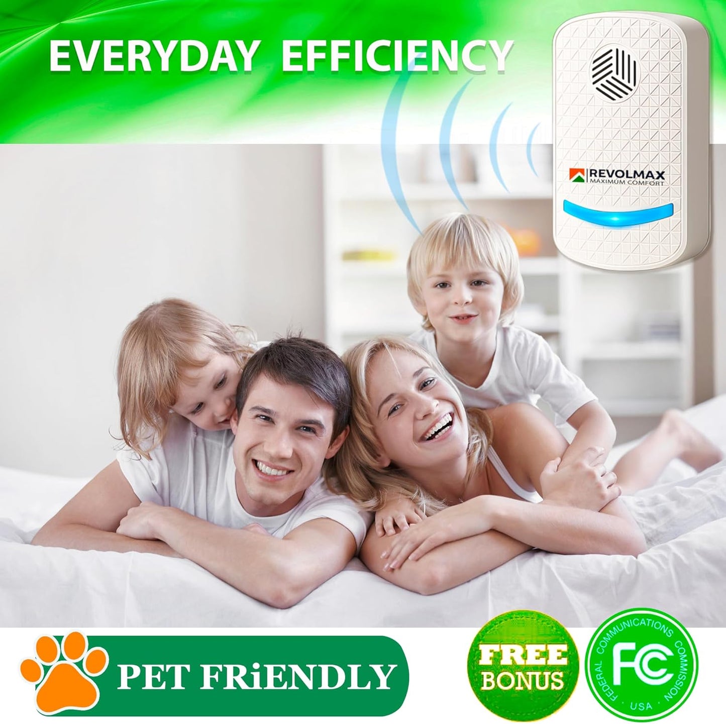 RX-78, Ultrasonic Pest Control Repeller - Electronic & Ultrasound, Indoor Plug-in Repellent - Get rid of - Rodents, Mice, Squirrels, Bats, Insects, Bed Bugs, Ants, Fleas, Spiders, Roaches (2Pack)