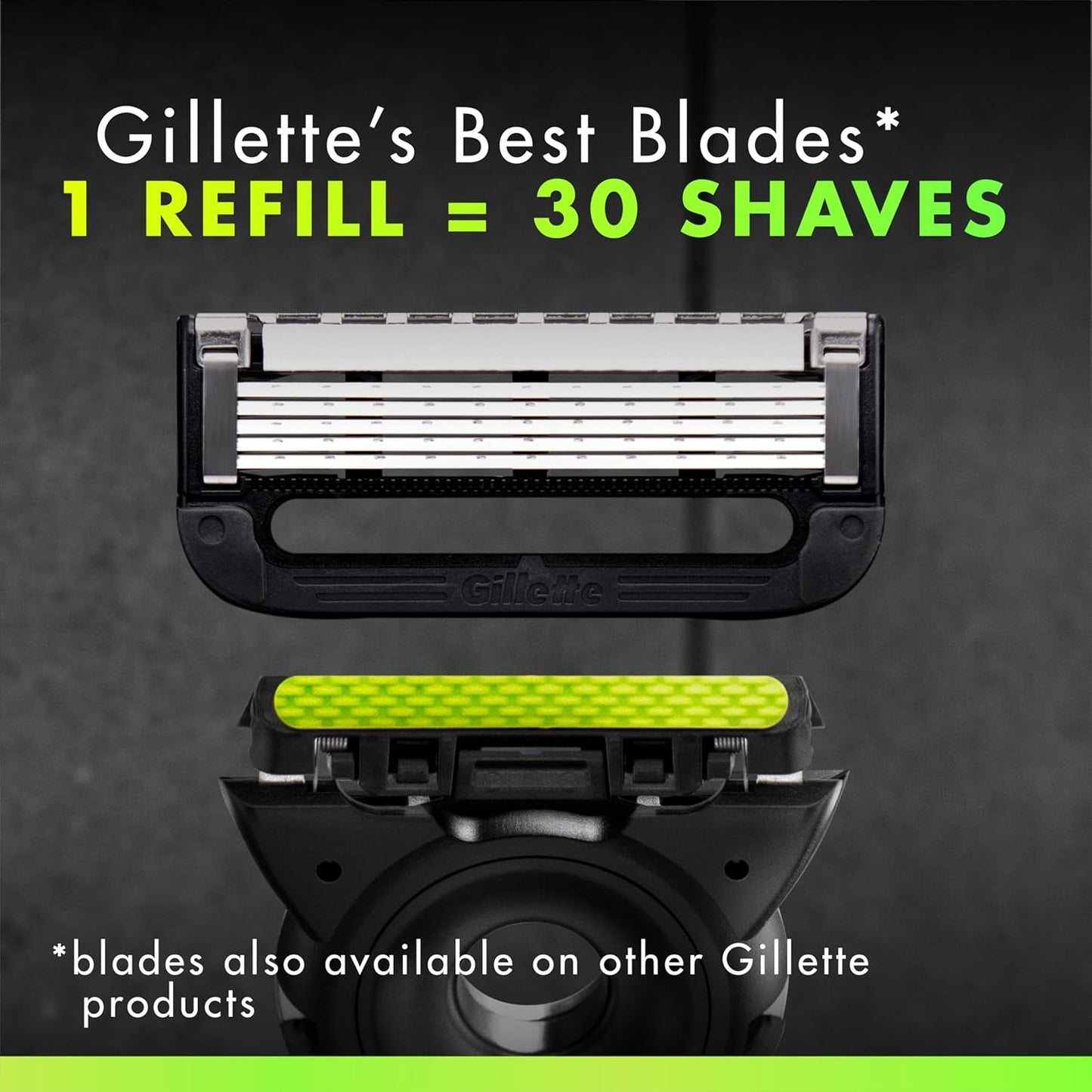 GilletteLabs with Exfoliating Bar by Gillette Razor for Men - 1 Handle, 4 Razor Blade Refills, Includes Premium Magnetic Stand