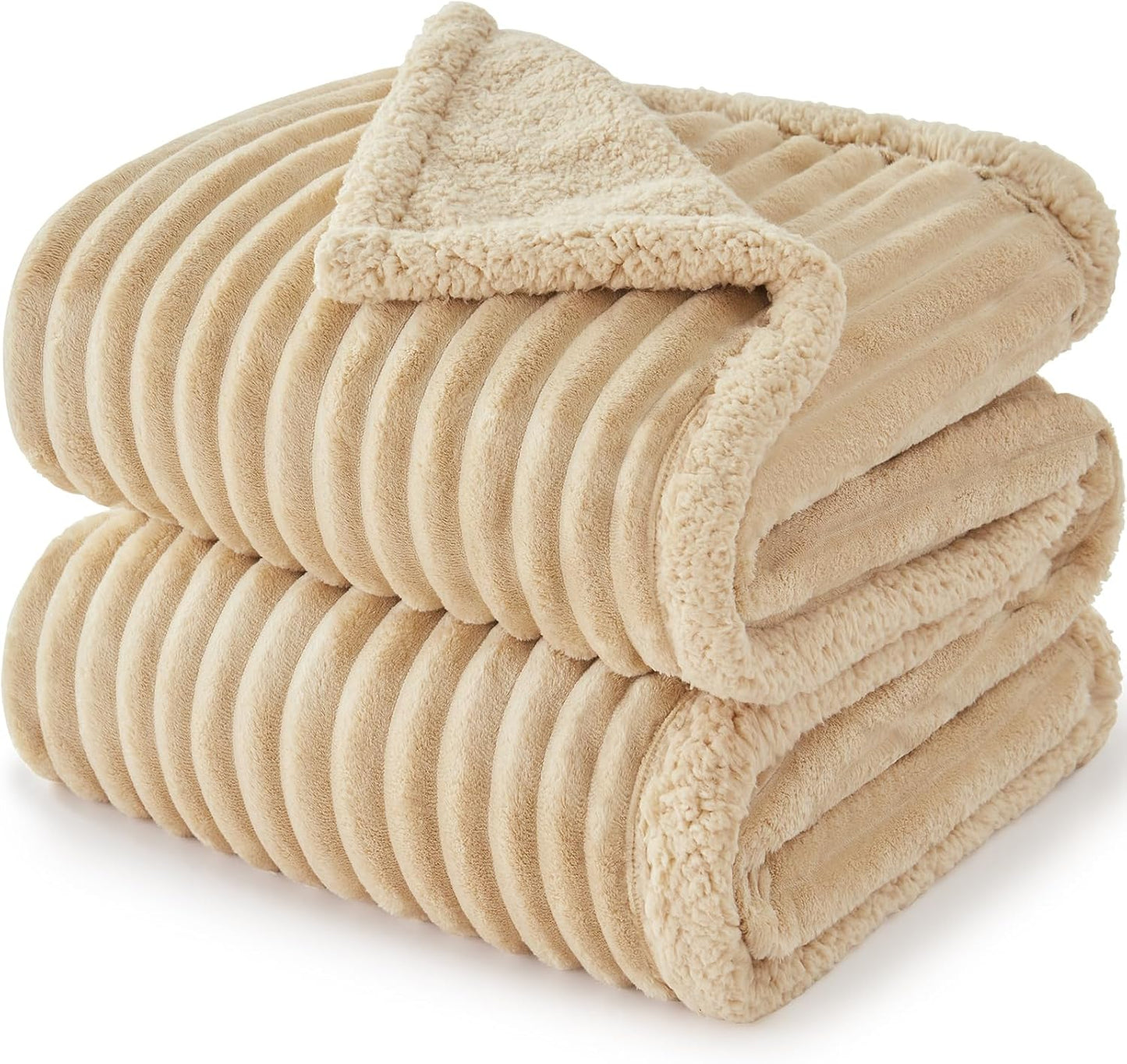 Waterproof Dog Blanket for Large Dogs, Washable Soft Puppy Cat Blanket Flannel Cotton Velour for Sofa Couch Protector, Comfort & Security Reversible Bed Protection for Pet, 40"X50", Khaki