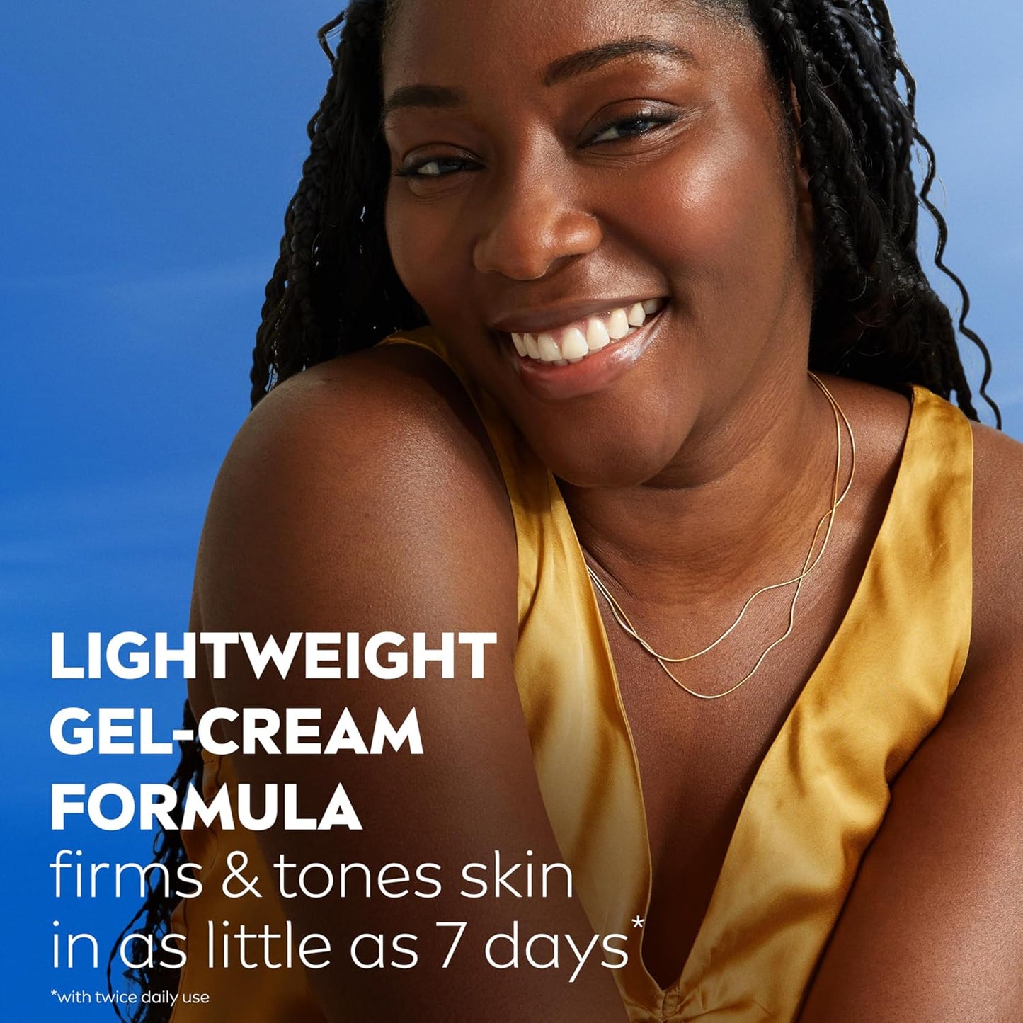 NIVEA Sheer Hydration Skin Firming Body Lotion (16.9 Fl Oz) + Skin Firming & Toning Body Gel Cream with Hyaluronic Acid (6.7 Oz), Enriched with Q10 and Vitamin C