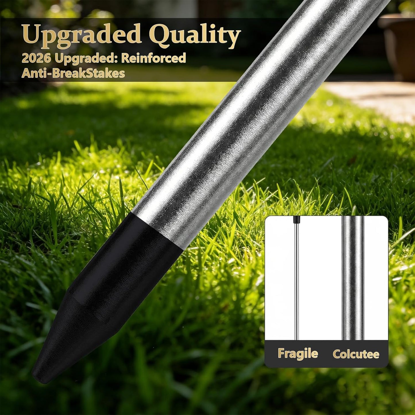 2 Pack Solar Firework Lights Outdoor - Verified 200 LED & 8 Modes - Starburst Solar Powered Garden Lights, Reinforced Durable Stakes, Waterproof Pathway Walkway Lights for Yard Patio Decor