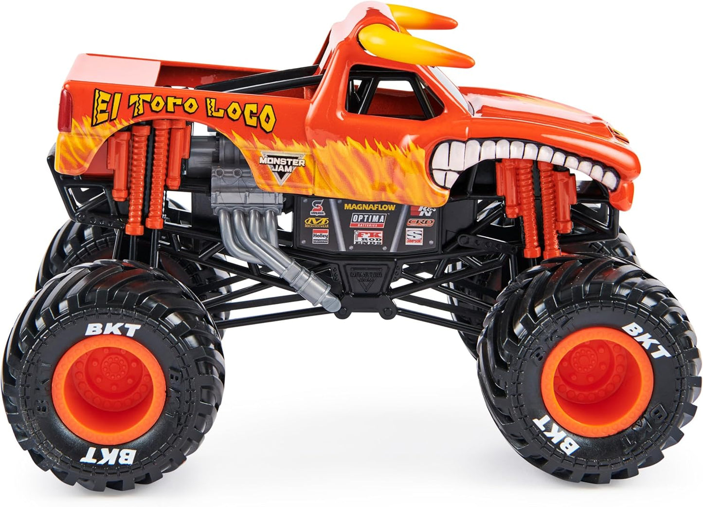 Monster Jam Official Monster Truck - El Toro Loco 1:24 Scale Die-Cast Vehicle - Chrome Rims and Tires For All Playsets - Collectible For Fans & Parties