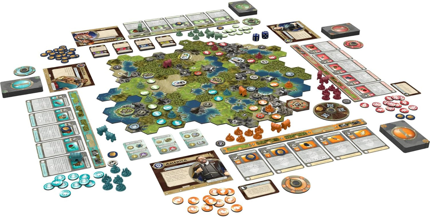 Asmodee Sid Meier's Civilization: A New Dawn Board Game - Rewrite History Your Way! Strategy Game for Kids & Adults , Ages 14+, 2-4 Players, 1-2 Hour Playtime