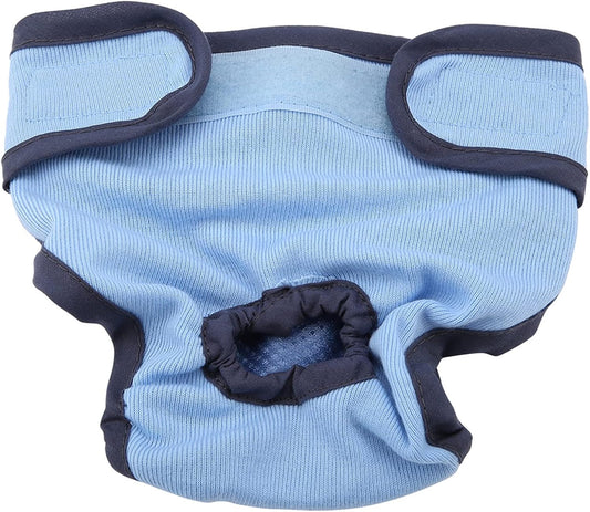 Dog Underwear Flexible Physiological Pants Puppy Female Pet Sanitary Diaper for Small Medium Large Dogs(M- Blue)