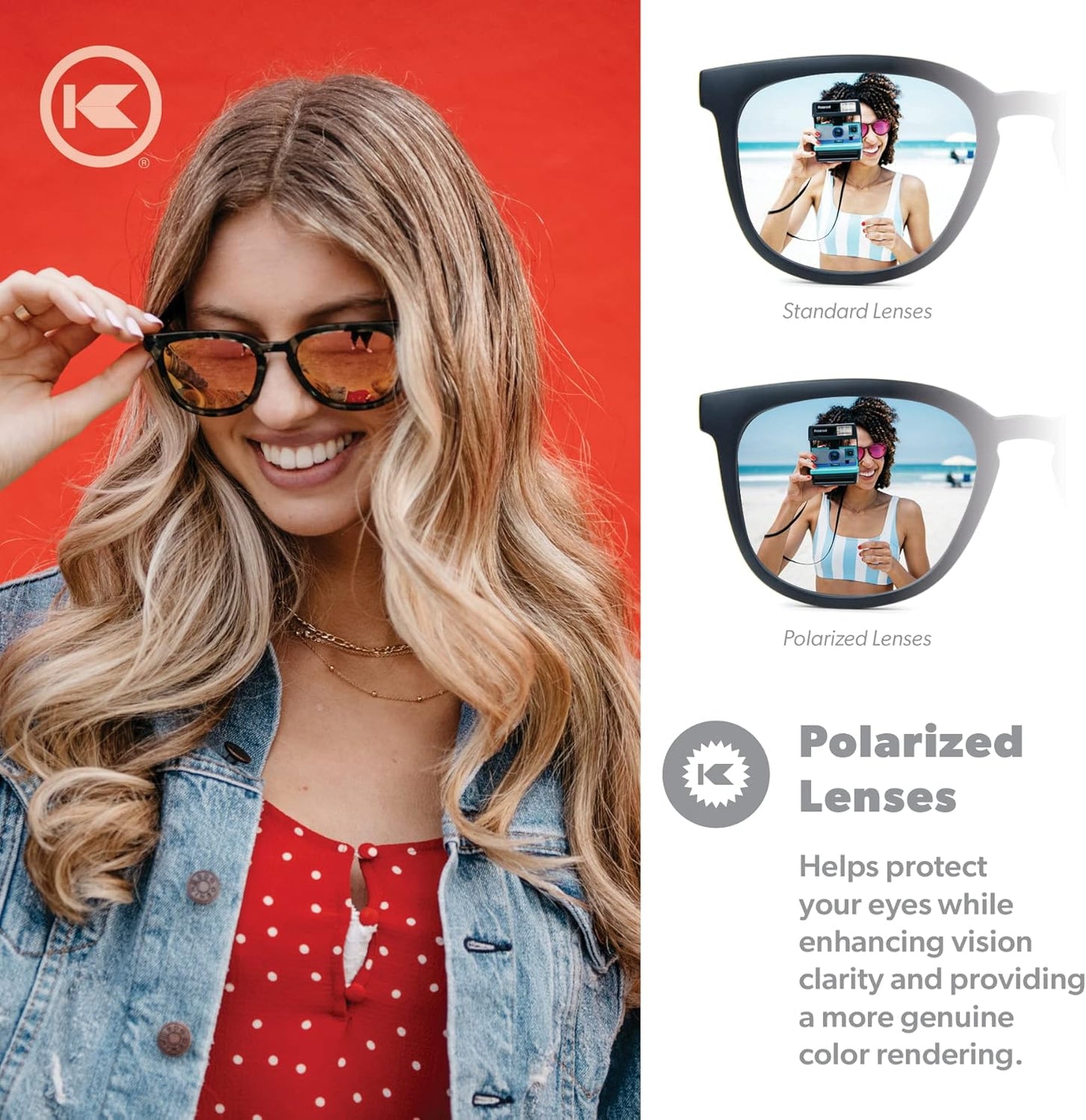 Knockaround Paso Robles Polarized Sunglasses for Men & Women - Trendy Sunglasses - UV400 Protection