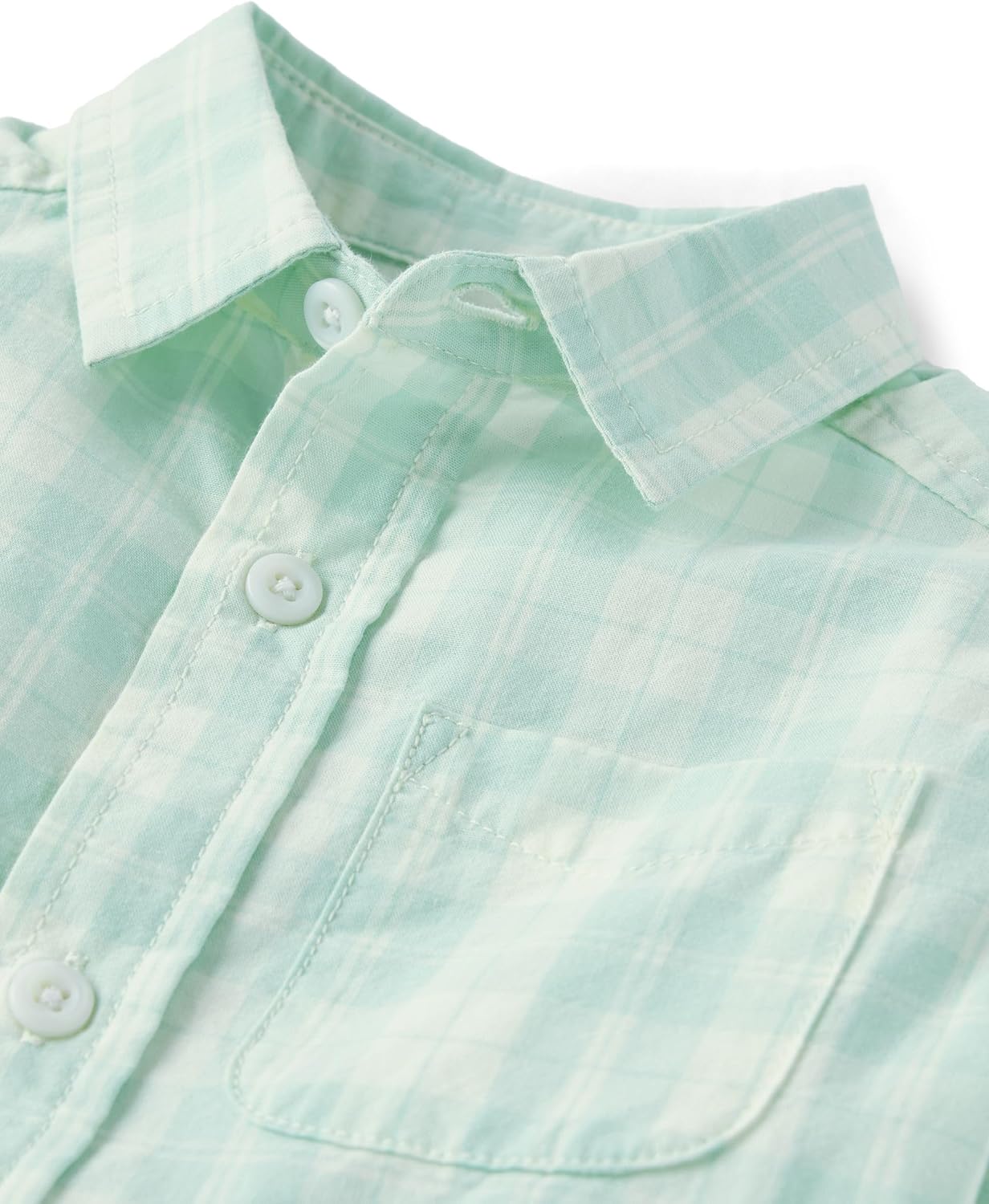 The Children's Place Big Boys' Long Sleeve Poplin Button Down Shirt