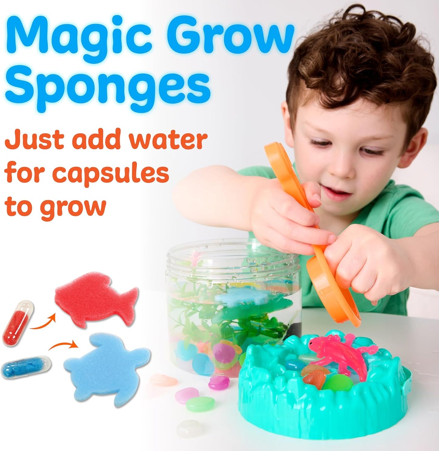 Creativity for Kids Sensory Adventure Axolotls Kit | Dig, Squish & Explore | Scoop, Pinch & Play with Fine Motor Tools | Screen-Free Activity for Kids & Easter Basket Stuffers (Ages 4+)