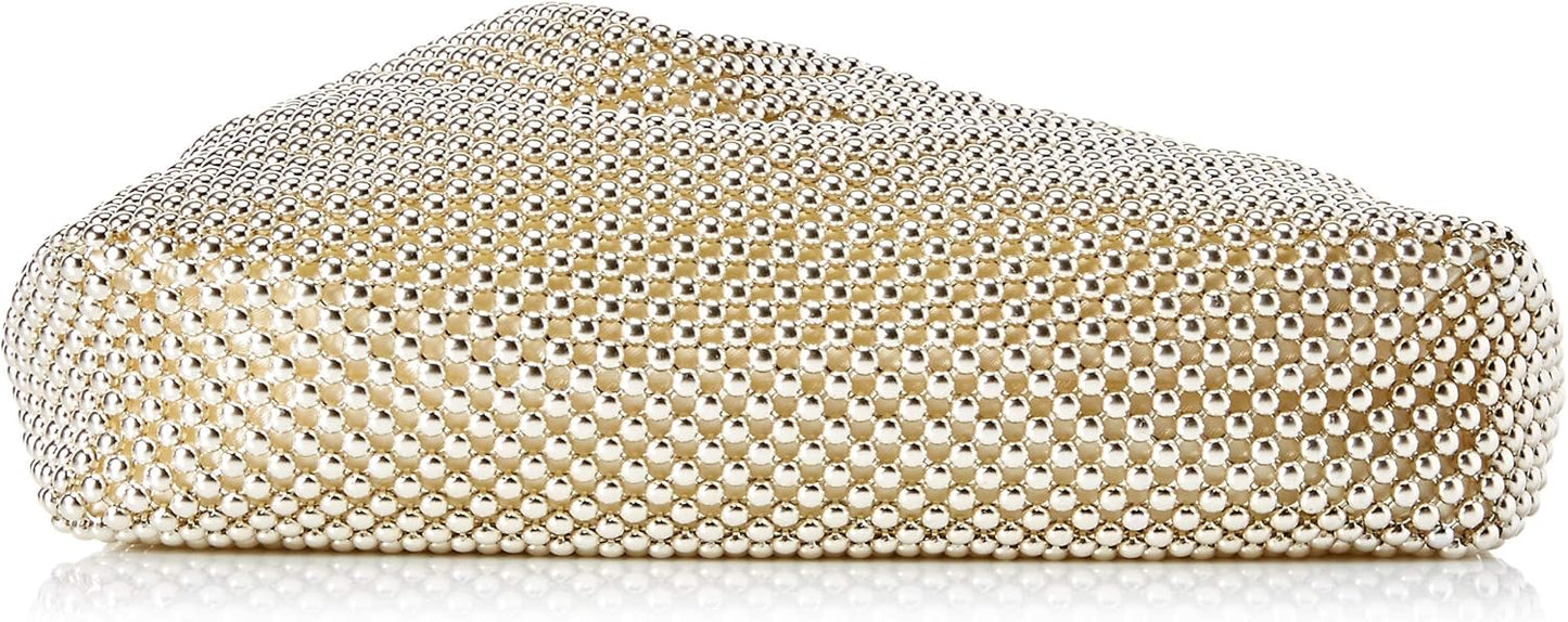 Jessica McClintock Womens Logan Mesh Pouch Evening Bag