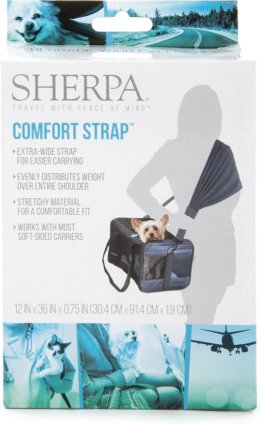 Sherpa Travel Pet Carrier Accessory, Comfort Strap, Black (56014)