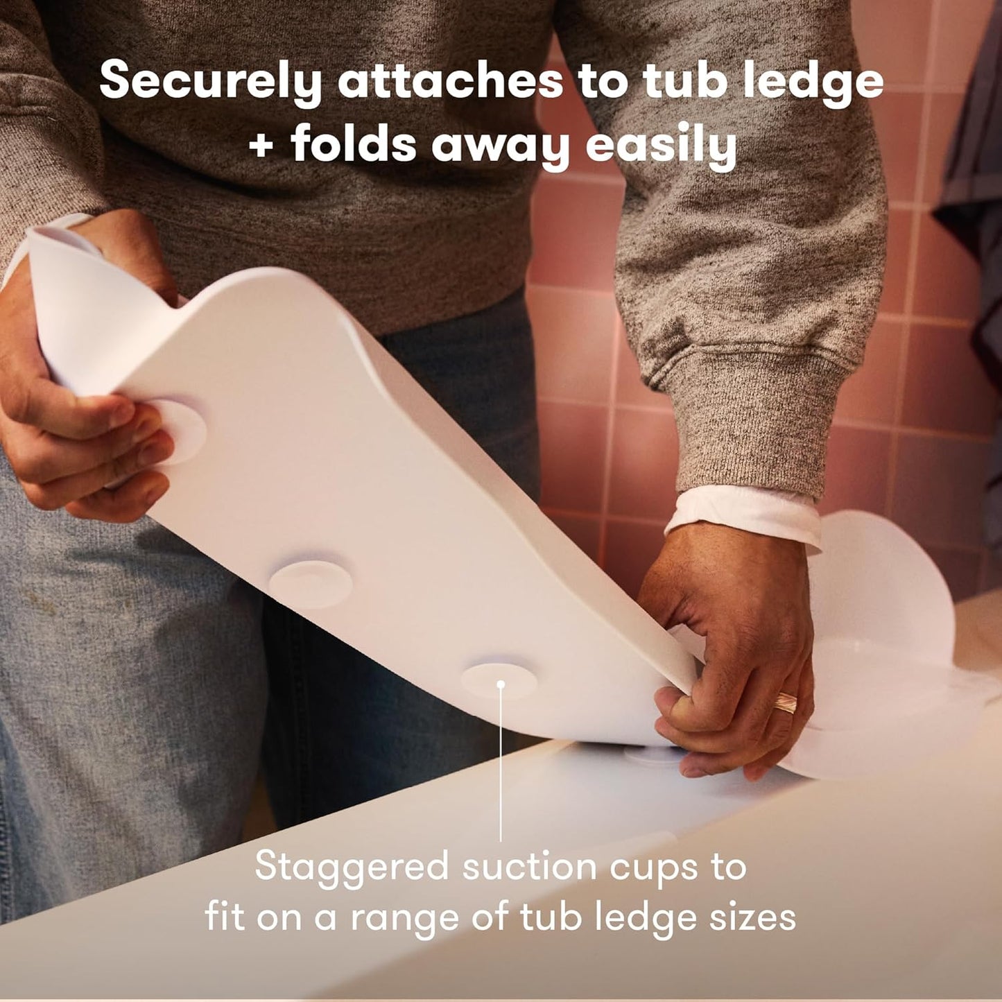 Frida Baby Splash Bathtub Shelf Allows Kids to Splash with No Mess, Shelf Barrier Prevents Water from Escaping Out of the Tub, Extend & Use As Surface to Play On, Attaches to Tubs & Folds to Put Away