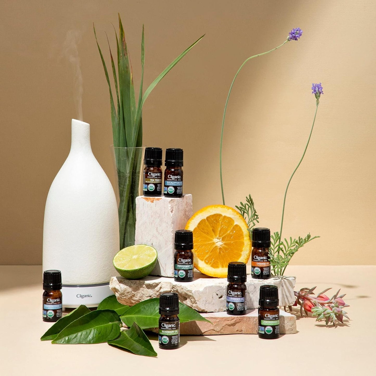 Cliganic Organic Eucalyptus Essential Oil, 100% Pure | Natural Aromatherapy Oil for Diffuser Steam Distilled | Non-GMO Verified