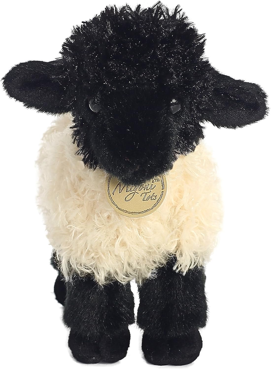 Aurora® Adorable Miyoni® Tots Suffolk Lamb Stuffed Animal - Lifelike Detail - Cherished Companionship - White 8.5 Inches