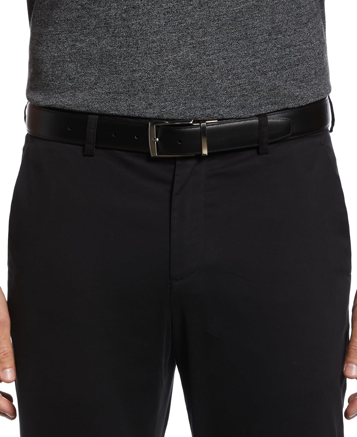 Perry Ellis Men's Portfolio Amigo Reversible Bonded Leather Belt (Available in Big & Tall)
