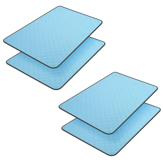 Washable Puppy Pads 4-Pack, 23"x35" Large Reusable Dog Pee Pads, Super Absorbent & Non-Slip Mat for Potty Training, Whelping, Crates & Playpens，Blue