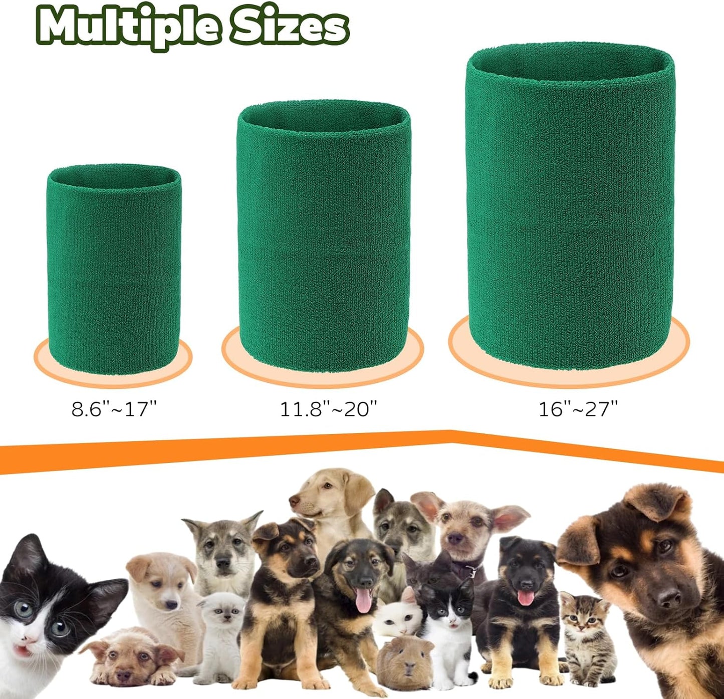 Dog & Cat Calming Band Cat Anxiety Relief Cover,Double Layer Thickened Pet Ears Elastic Neck Band Noise Cancelling Ear Muffs for Anxiety Relief/Noise Protection,Grooming,Thunder,Fireworks